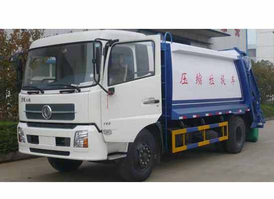 東風(fēng)天錦10-12方壓縮式垃圾車圖片